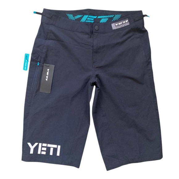 Yeti NWT Shorts Men's Athletic Enduro Racing Short Black - Picture 3 of 13